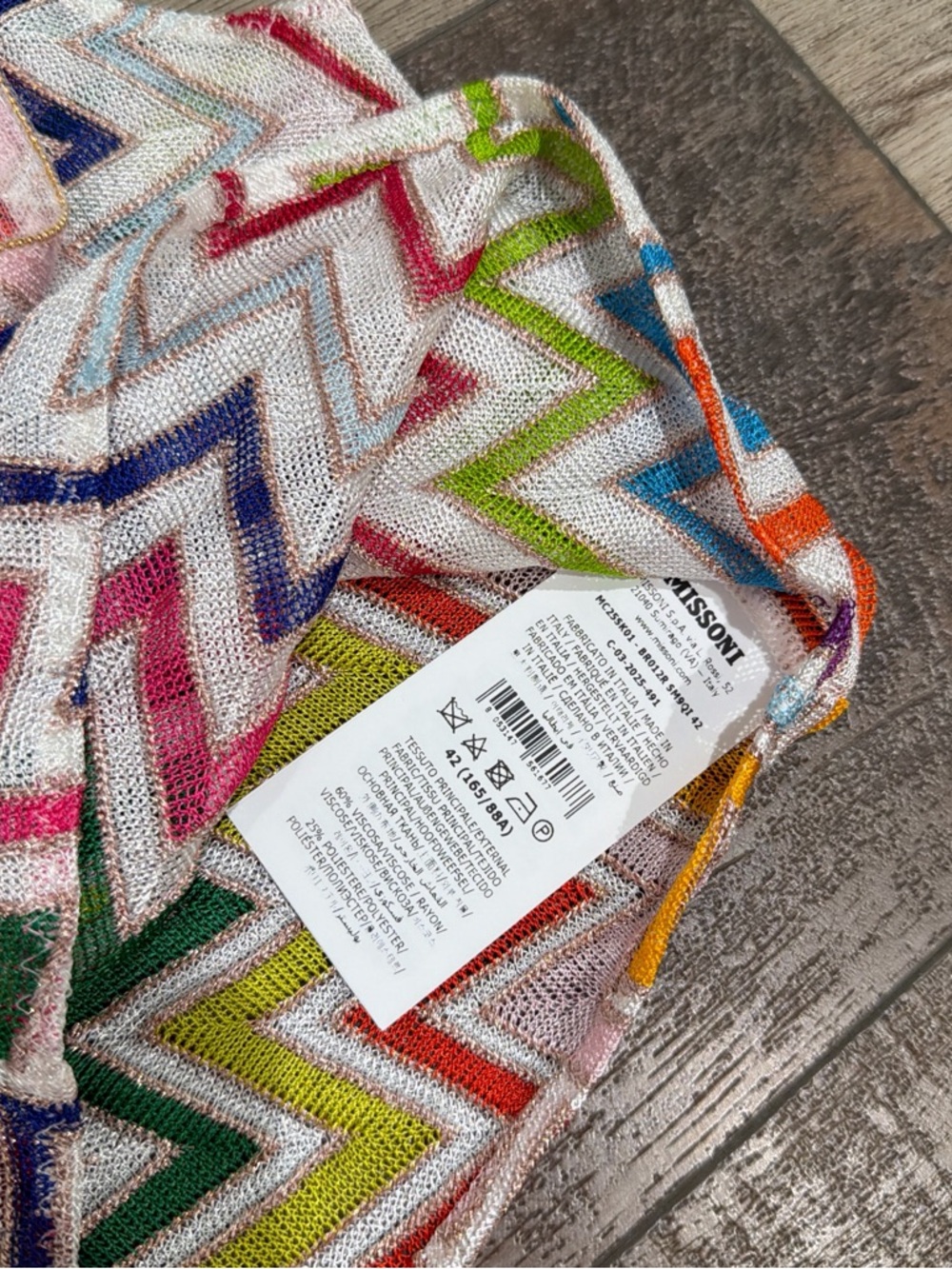 Missoni zig zag one shoulder top - Picture 5 of 5